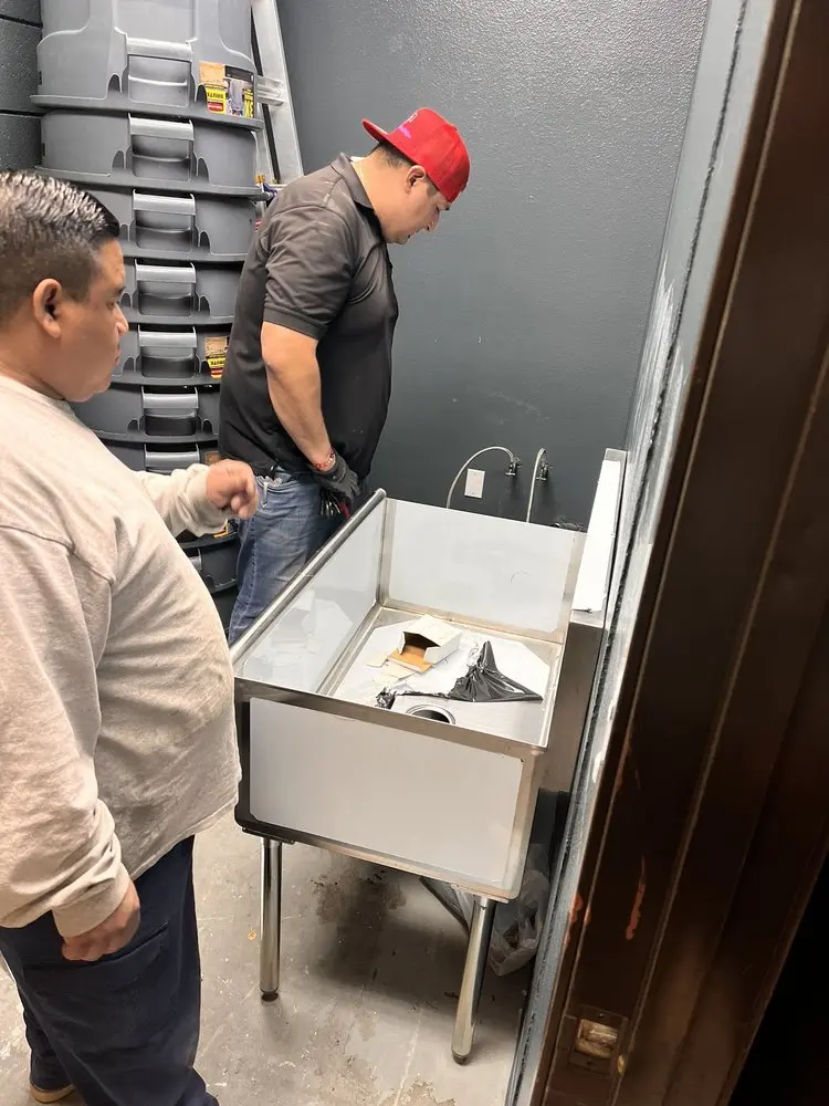 Commercial plumbing and sink installation in Bethevan